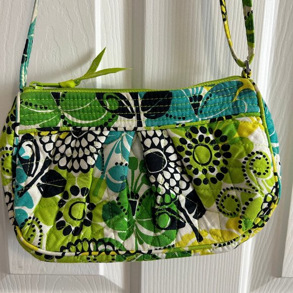 Vera Bradley Handbags - Green and Yellow Vera Bradley Crossbody Bag